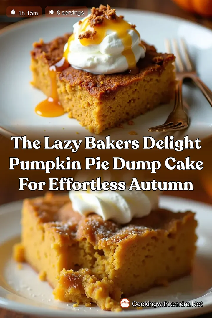The Lazy Bakers Delight Pumpkin Pie Dump Cake for Effortless Autumn