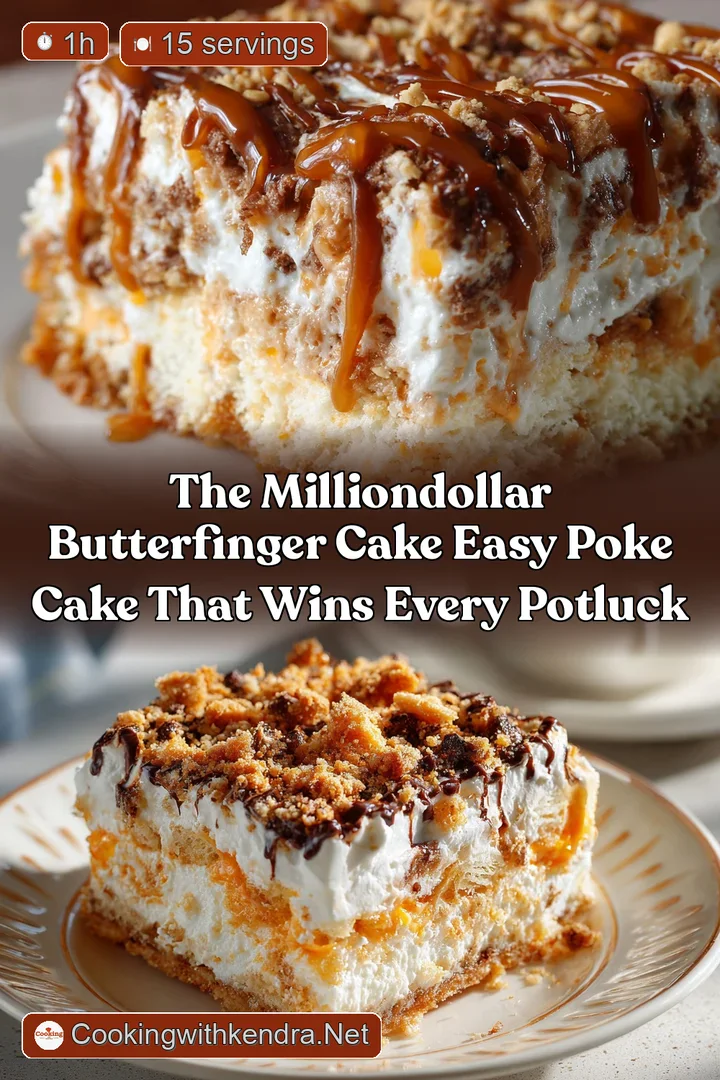 The MillionDollar Butterfinger Cake Easy Poke Cake That Wins Every Potluck