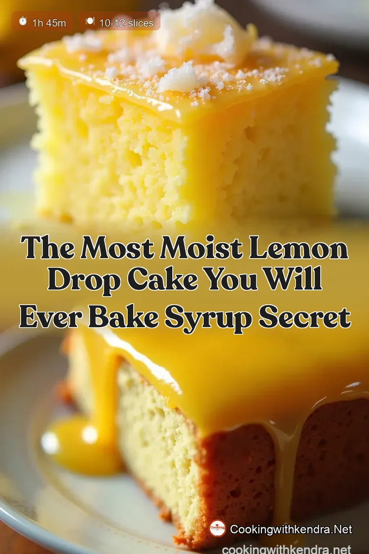 The Most Moist Lemon Drop Cake You Will Ever Bake Syrup Secret