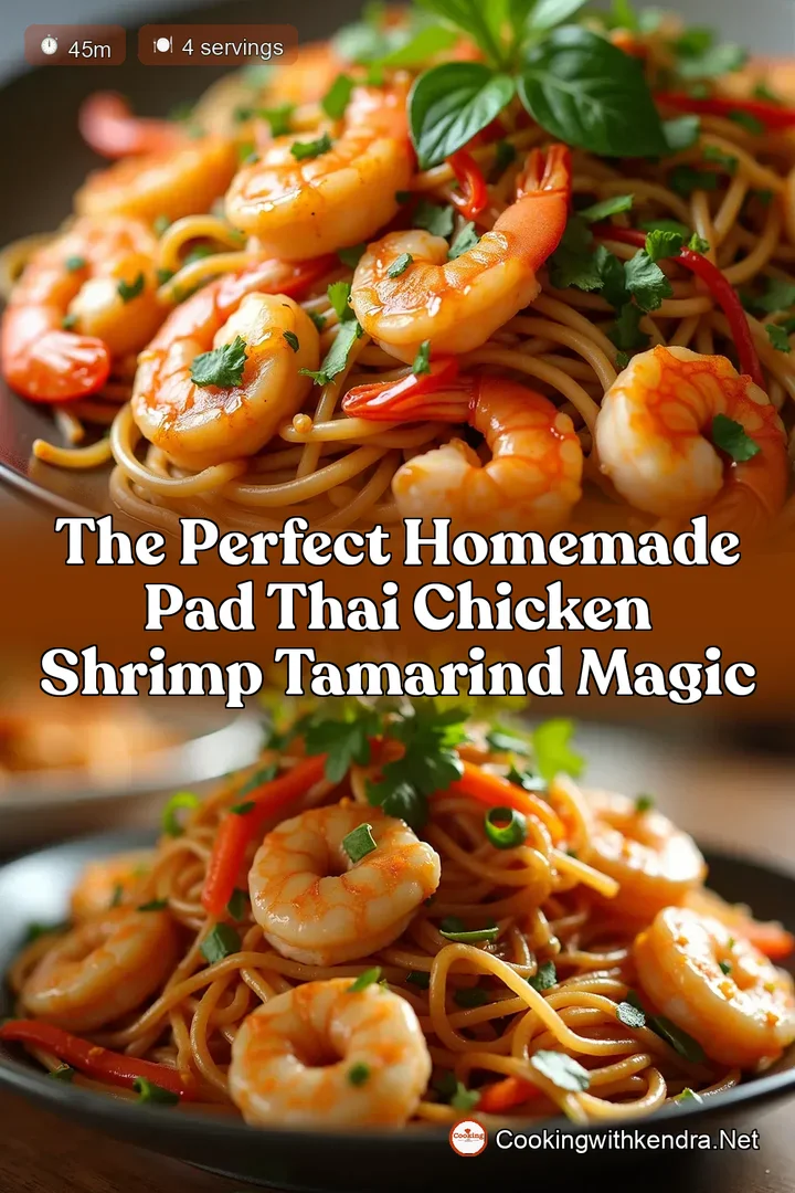 The Perfect Homemade Pad Thai Chicken Shrimp Tamarind Magic
