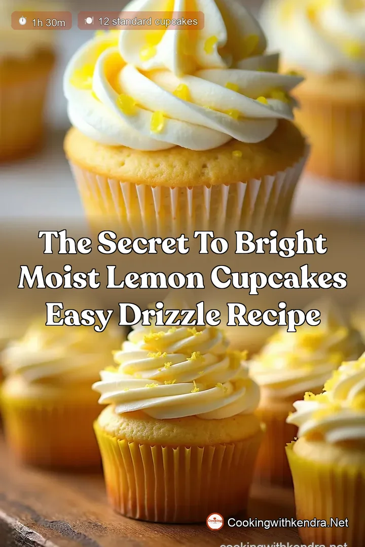 The Secret to Bright Moist Lemon Cupcakes Easy Drizzle Recipe
