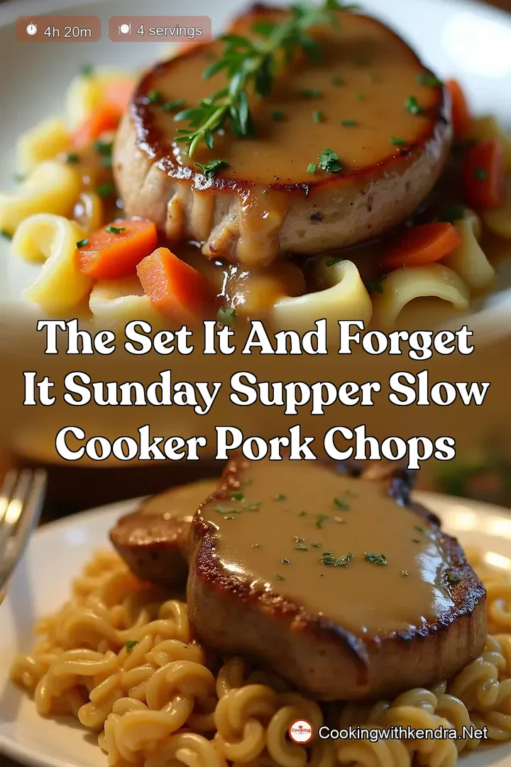 The Set It and Forget It Sunday Supper Slow Cooker Pork Chops