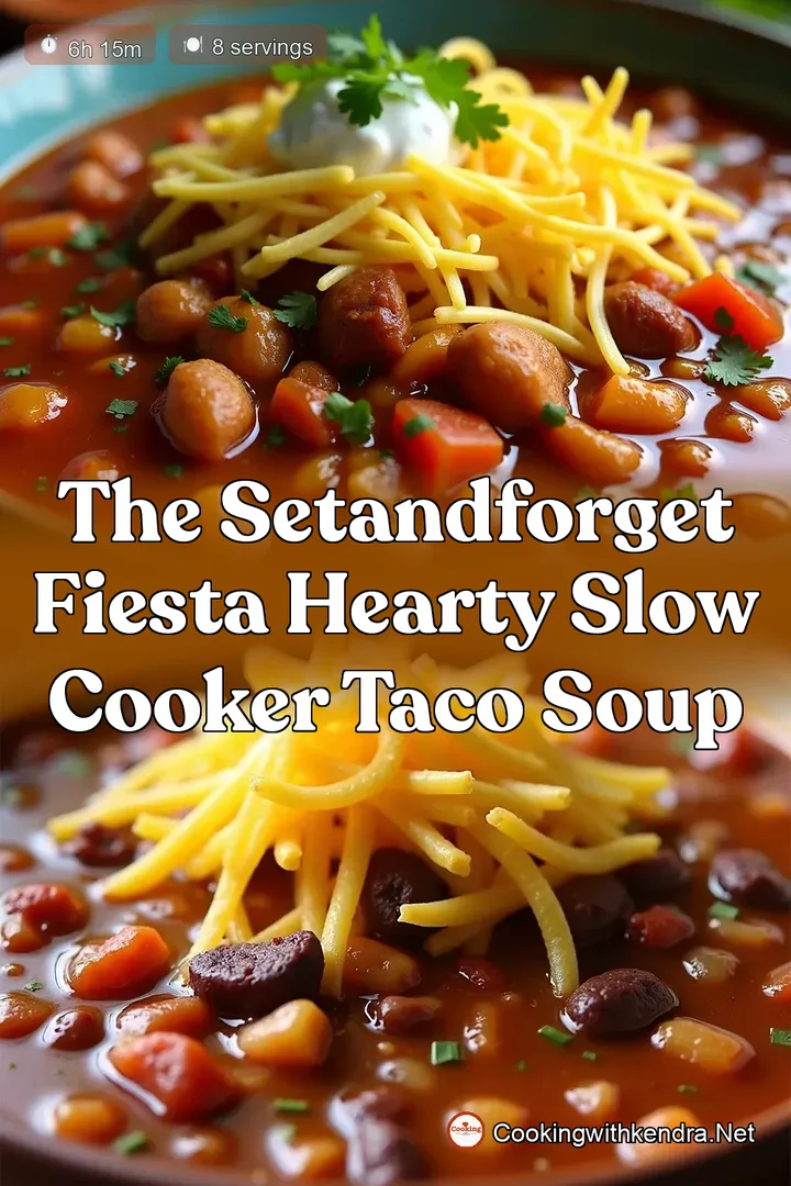 The SetandForget Fiesta Hearty Slow Cooker Taco Soup