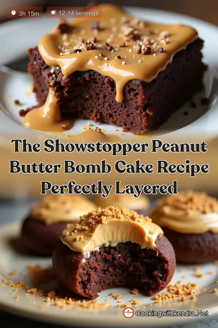 The Showstopper Peanut Butter Bomb Cake Recipe Perfectly Layered
