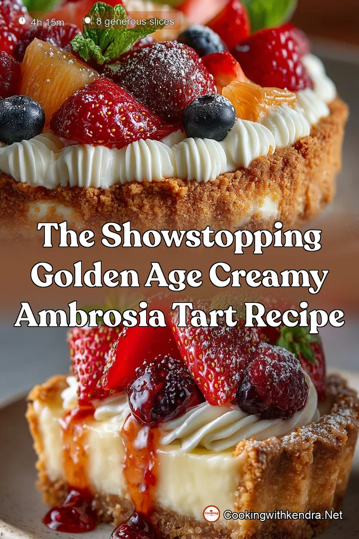 The Showstopping Golden Age Creamy Ambrosia Tart Recipe