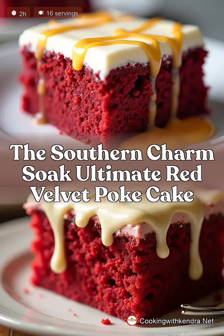 The Southern Charm Soak Ultimate Red Velvet Poke Cake