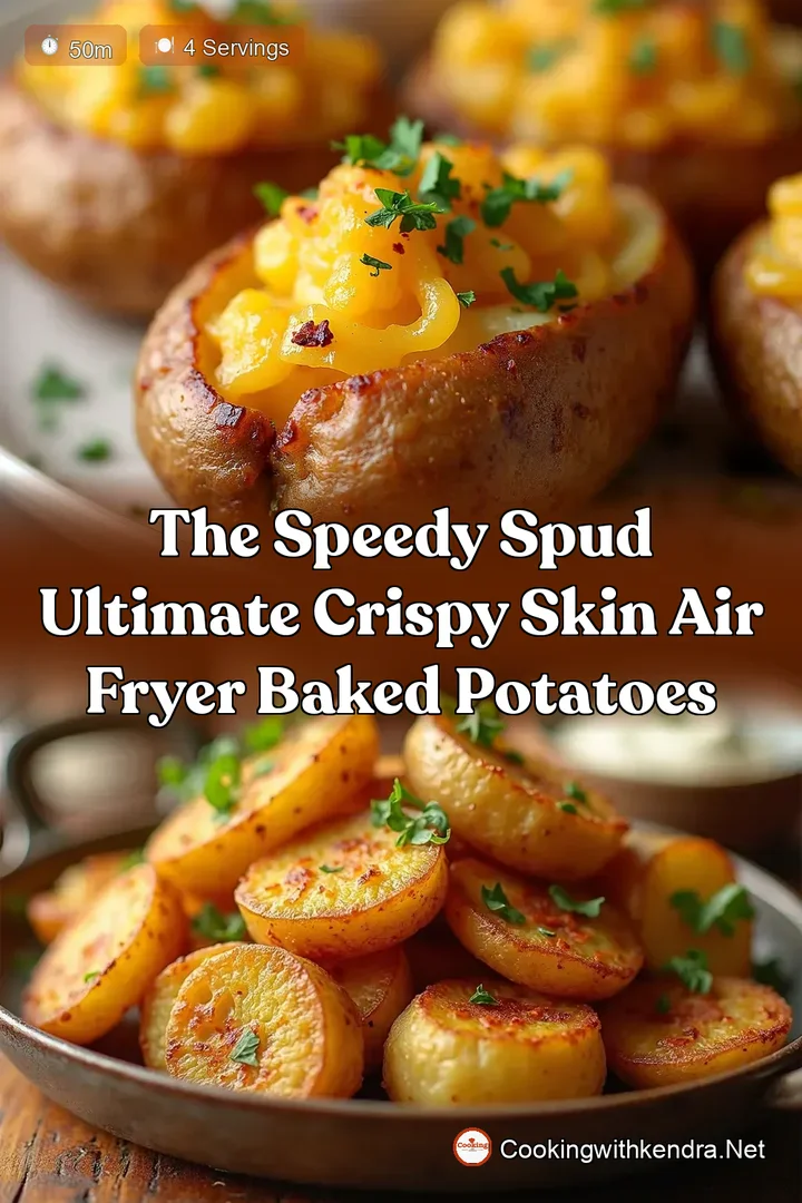 The Speedy Spud Ultimate Crispy Skin Air Fryer Baked Potatoes