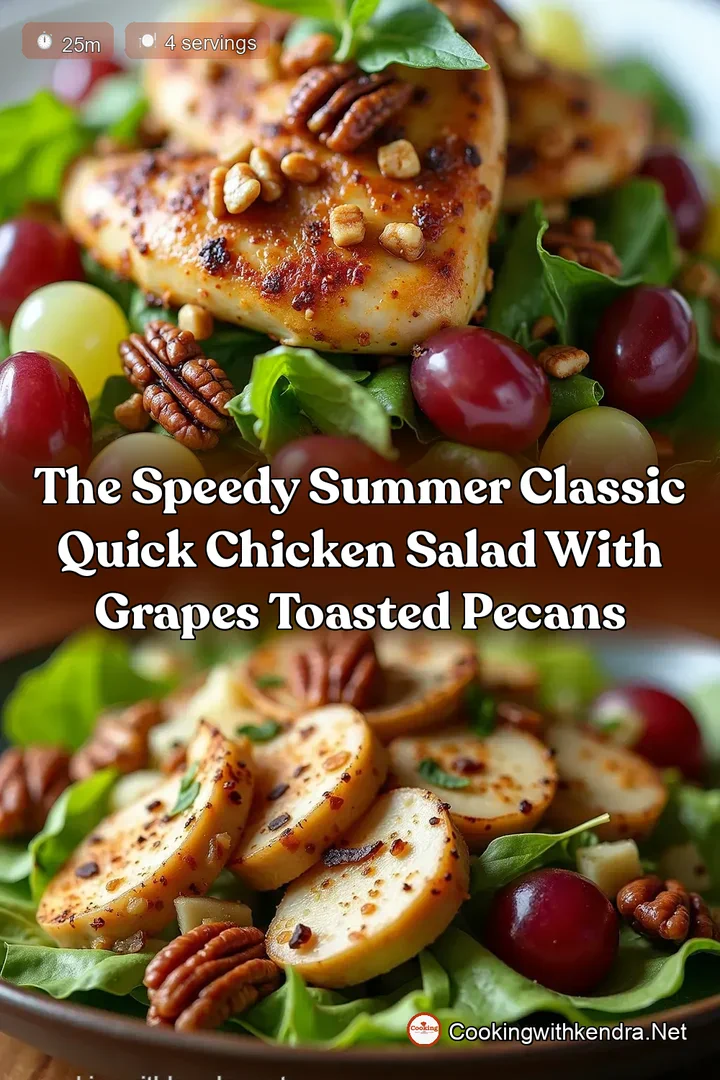 The Speedy Summer Classic Quick Chicken Salad with Grapes Toasted Pecans