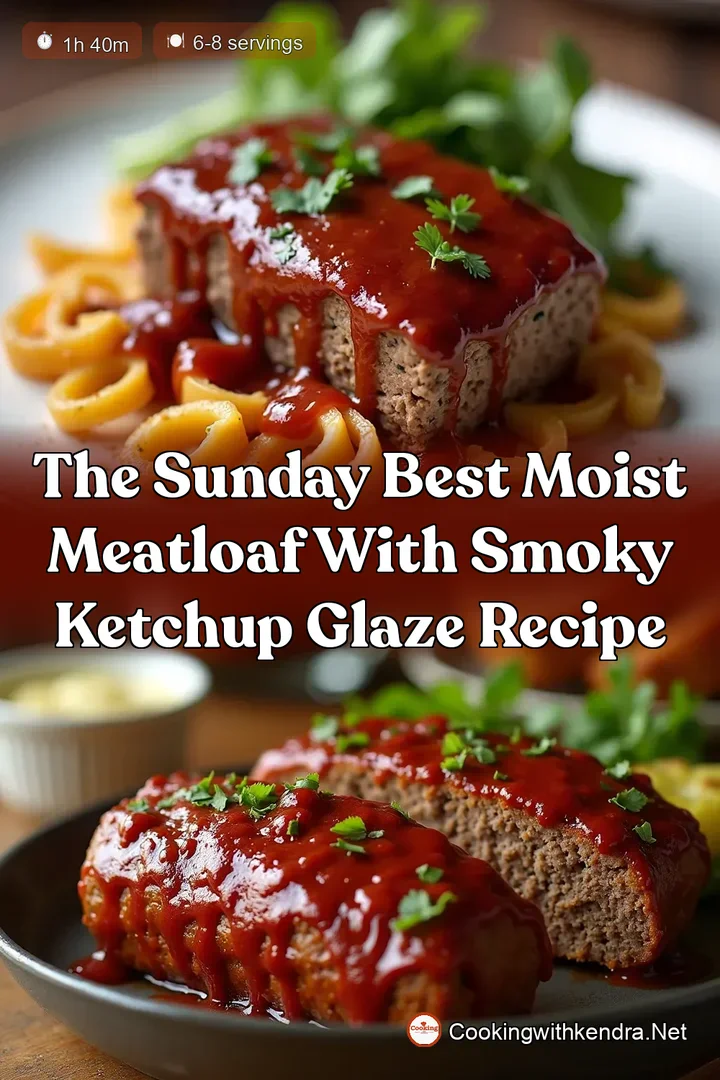 The Sunday Best Moist Meatloaf with Smoky Ketchup Glaze Recipe