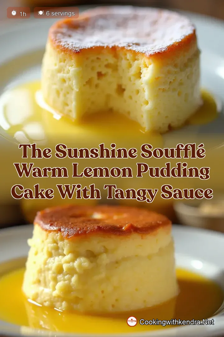 The Sunshine Souffl&eacute; Warm Lemon Pudding Cake with Tangy Sauce