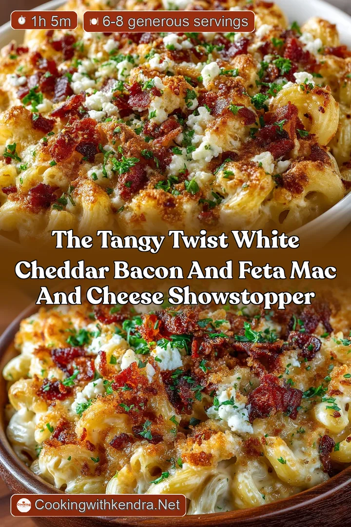 The Tangy Twist White Cheddar Bacon and Feta Mac and Cheese Showstopper