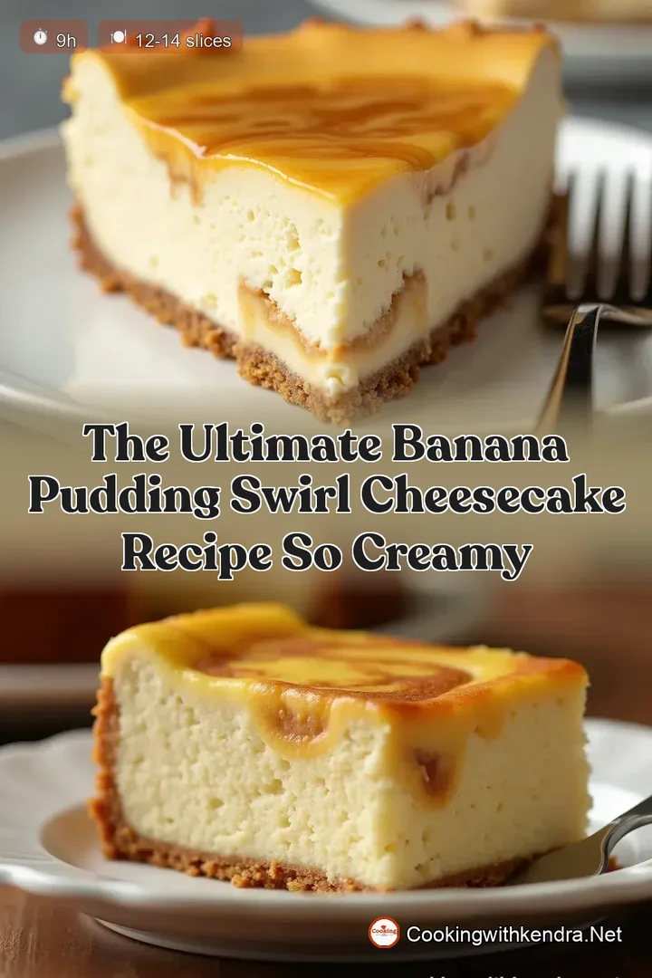 The Ultimate Banana Pudding Swirl Cheesecake Recipe So Creamy