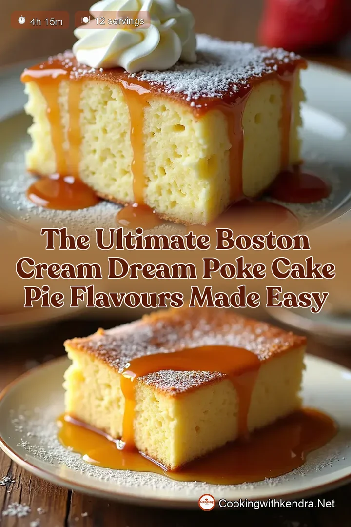 The Ultimate Boston Cream Dream Poke Cake Pie Flavours Made Easy