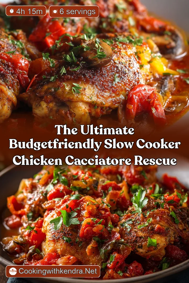 The Ultimate BudgetFriendly Slow Cooker Chicken Cacciatore Rescue
