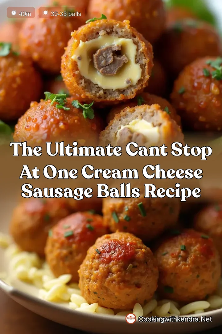 The Ultimate Cant Stop At One Cream Cheese Sausage Balls Recipe