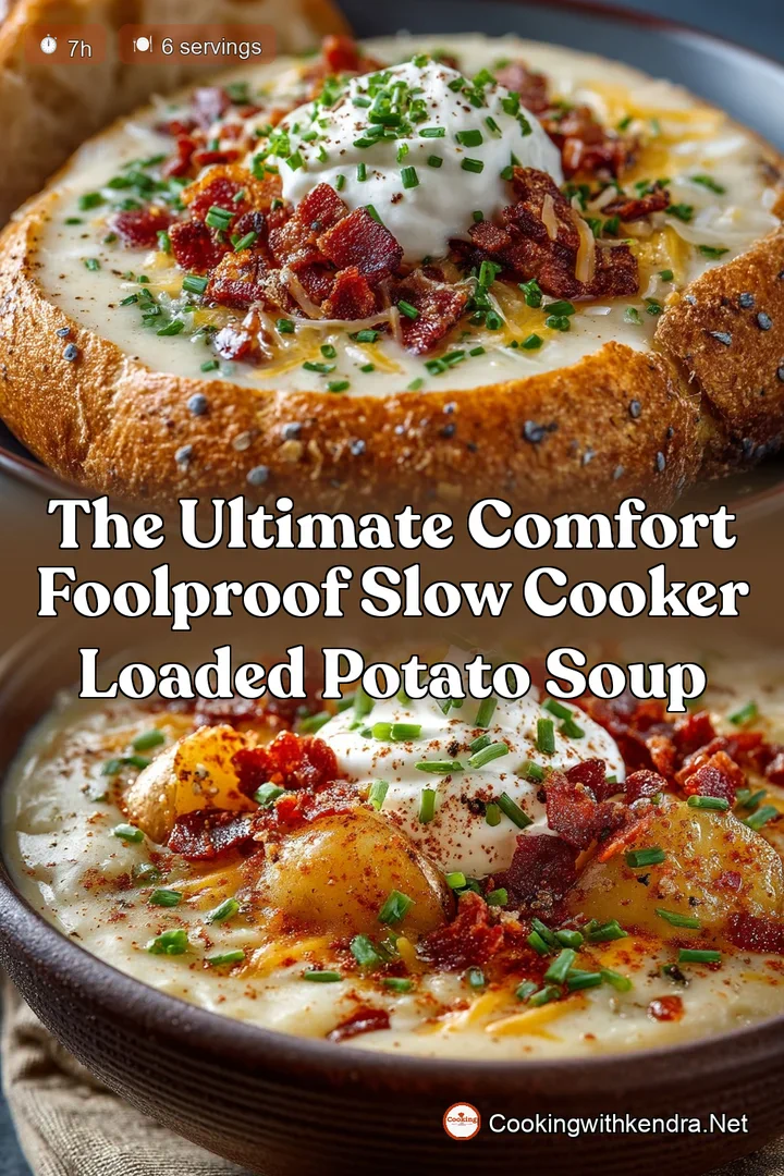 The Ultimate Comfort Foolproof Slow Cooker Loaded Potato Soup
