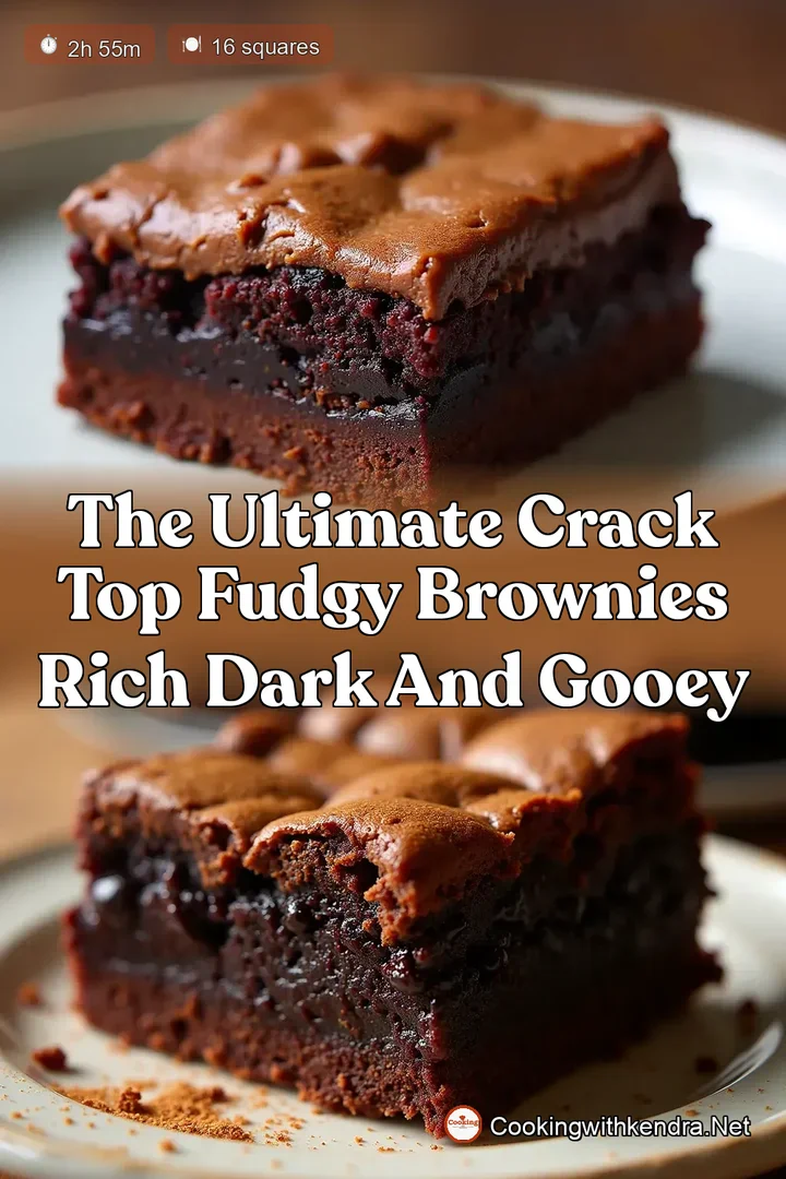 The Ultimate Crack Top Fudgy Brownies Rich Dark and Gooey