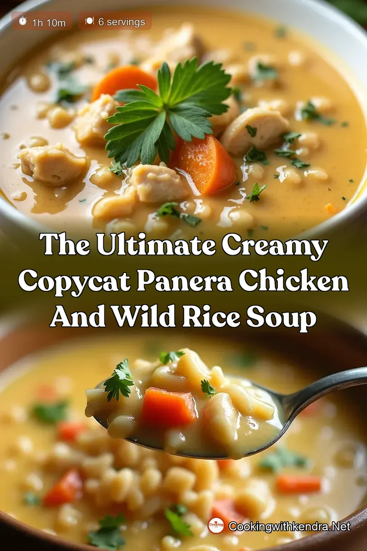 The Ultimate Creamy Copycat Panera Chicken and Wild Rice Soup