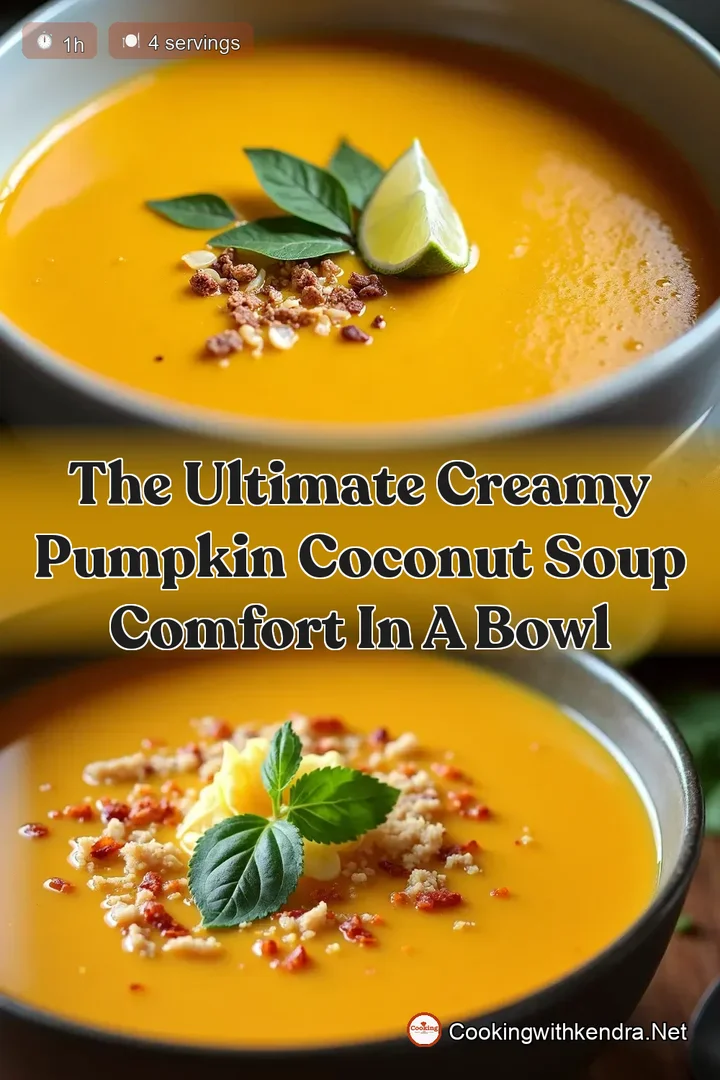 The Ultimate Creamy Pumpkin Coconut Soup Comfort in a Bowl
