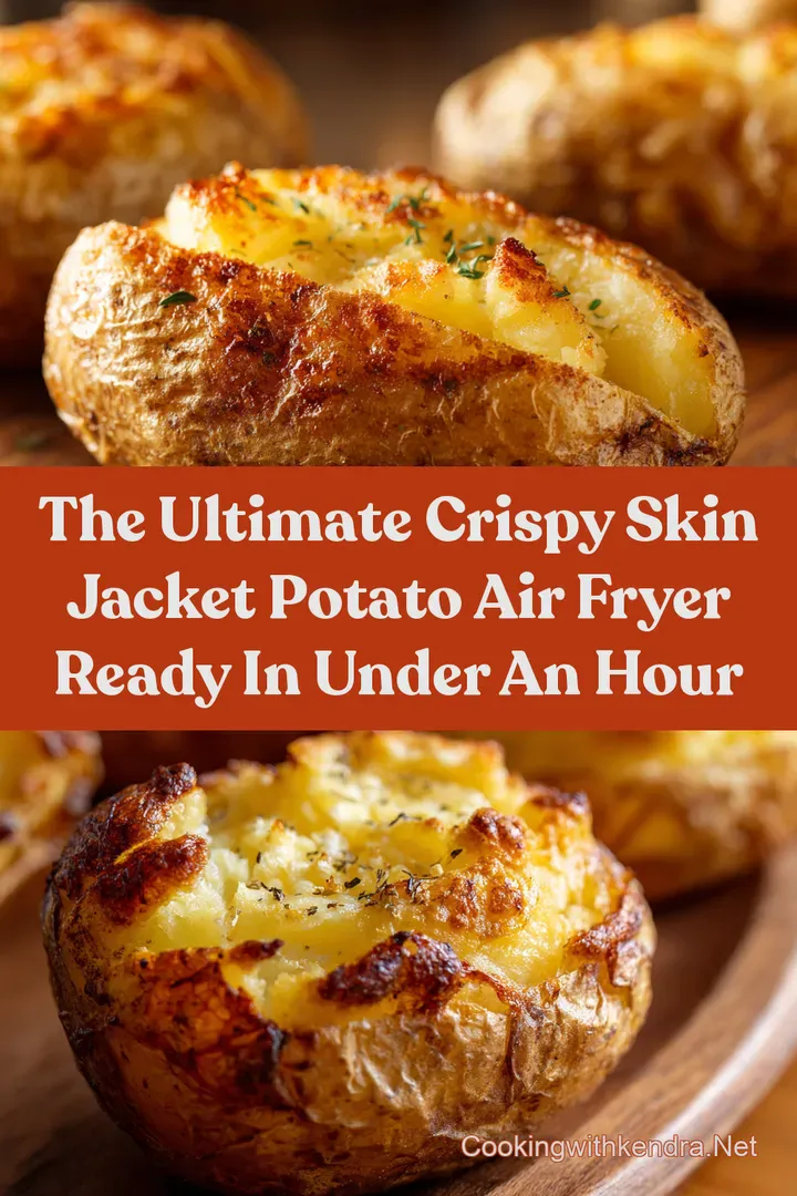 The Ultimate Crispy Skin Jacket Potato Air Fryer Ready in Under an Hour