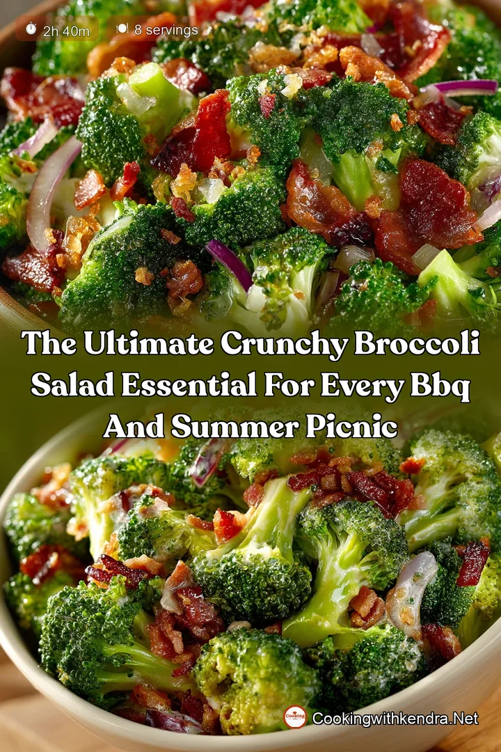 The Ultimate Crunchy Broccoli Salad Essential for Every BBQ and Summer Picnic