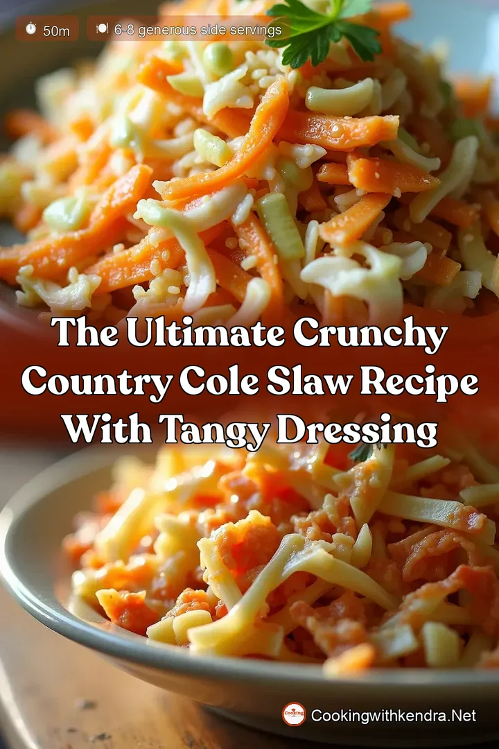 The Ultimate Crunchy Country Cole Slaw Recipe with Tangy Dressing