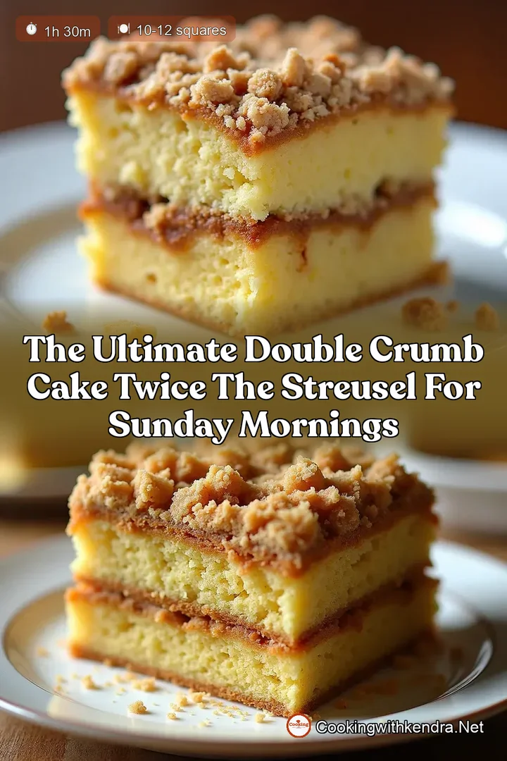 The Ultimate Double Crumb Cake Twice the Streusel for Sunday Mornings