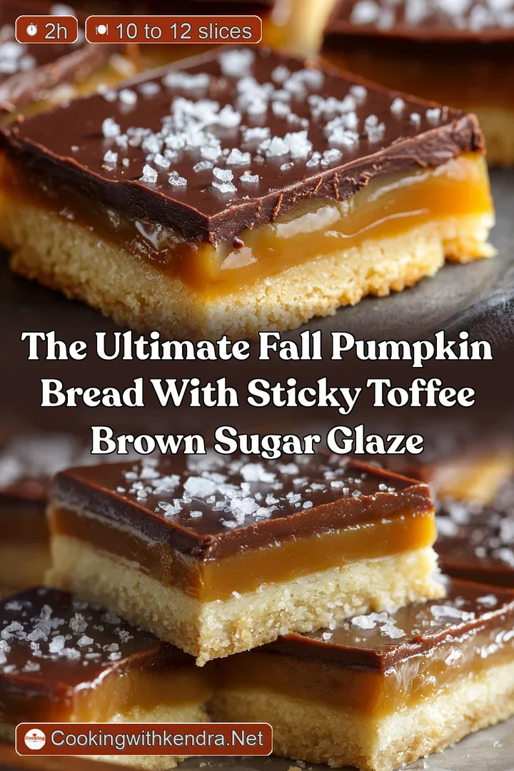 The Ultimate Fall Pumpkin Bread with Sticky Toffee Brown Sugar Glaze