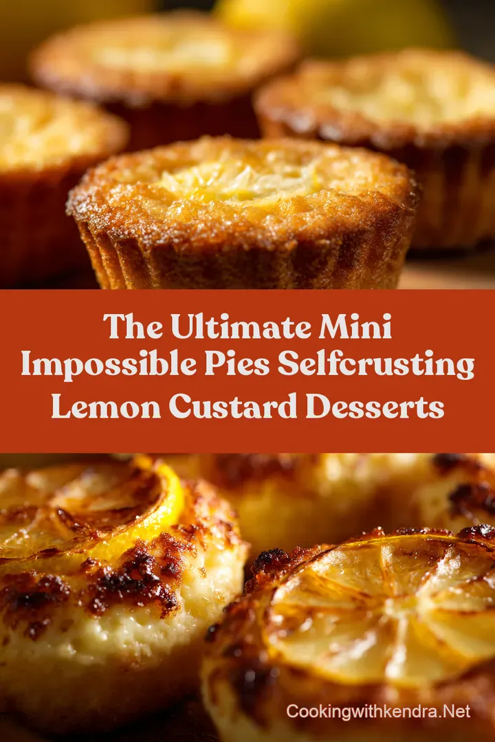 The Ultimate Mini Impossible Pies SelfCrusting Lemon Custard Desserts