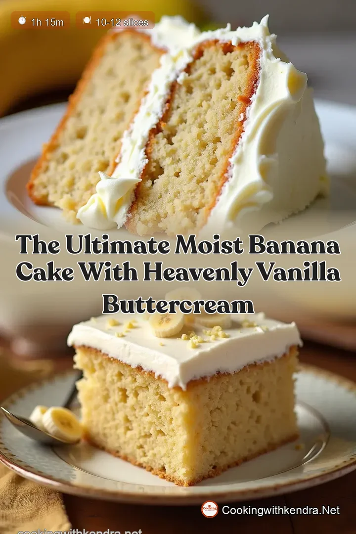 The Ultimate Moist Banana Cake with Heavenly Vanilla Buttercream