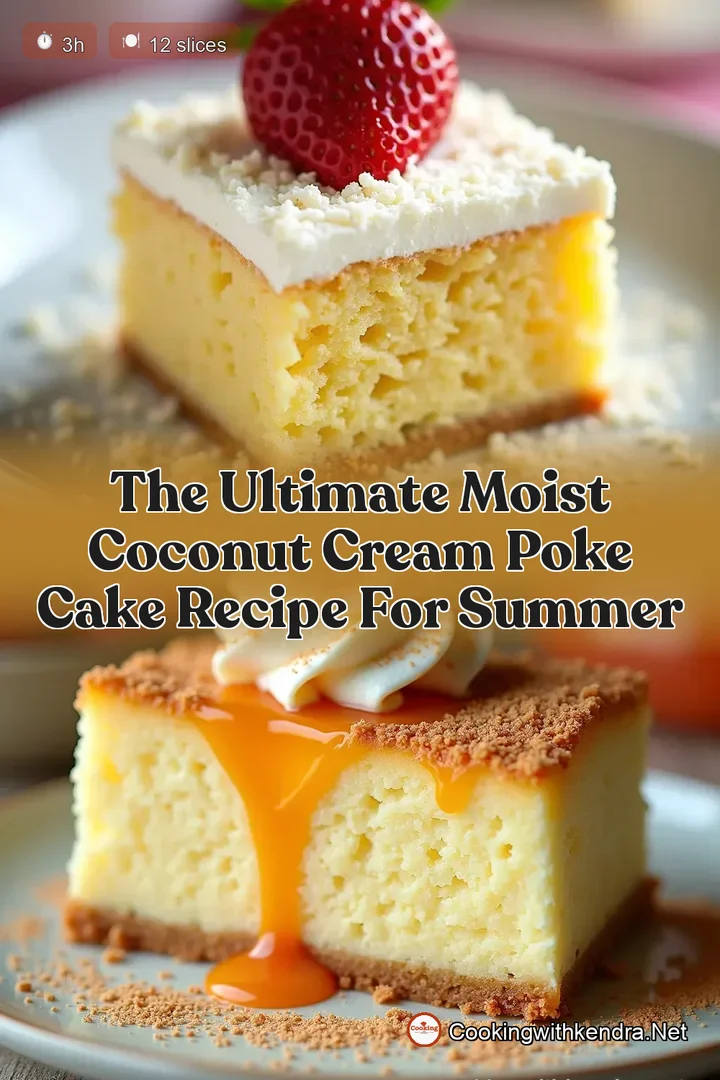 The Ultimate Moist Coconut Cream Poke Cake Recipe for Summer