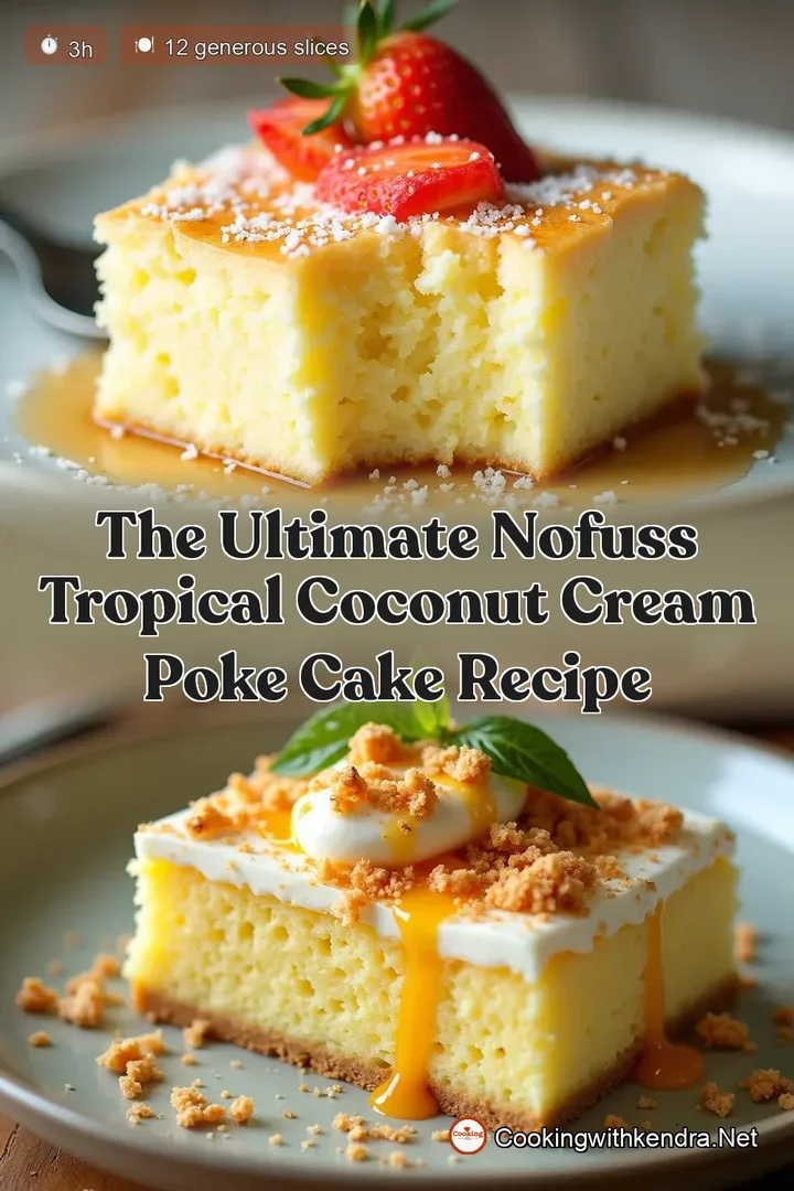 The Ultimate NoFuss Tropical Coconut Cream Poke Cake Recipe