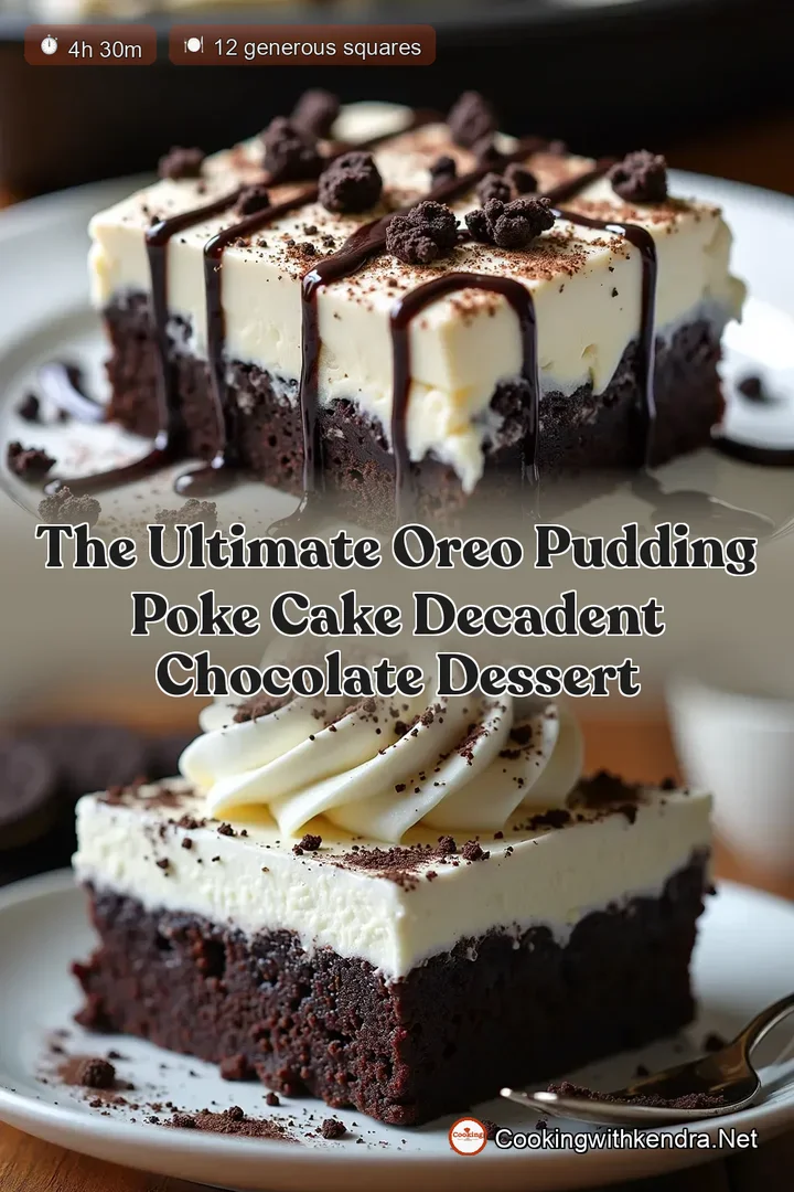 The Ultimate Oreo Pudding Poke Cake Decadent Chocolate Dessert
