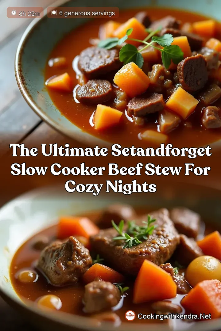 The Ultimate SetandForget Slow Cooker Beef Stew for Cozy Nights