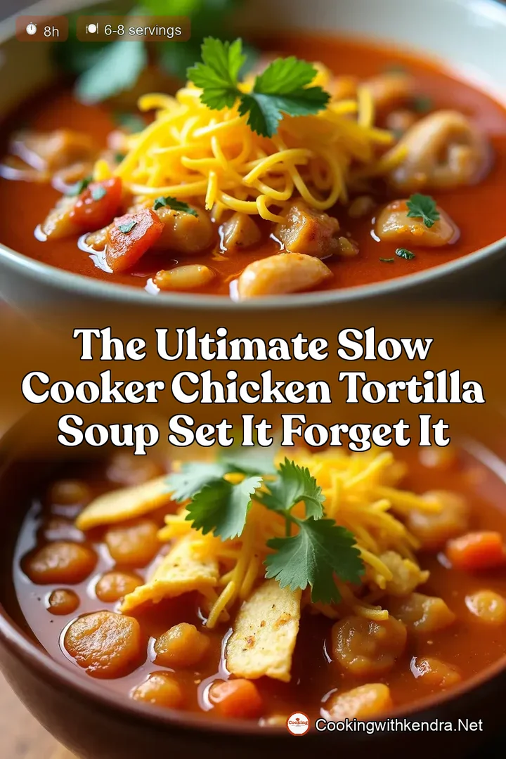The Ultimate Slow Cooker Chicken Tortilla Soup Set It Forget It