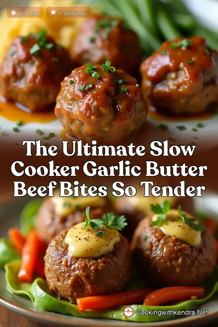 The Ultimate Slow Cooker Garlic Butter Beef Bites So Tender