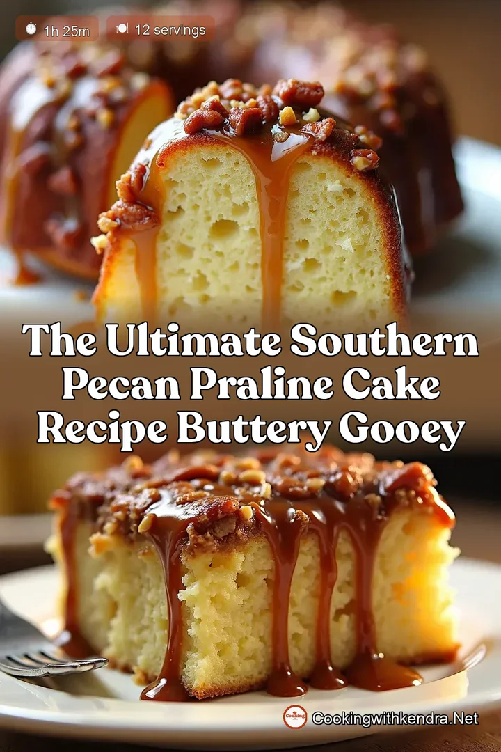 The Ultimate Southern Pecan Praline Cake Recipe Buttery Gooey