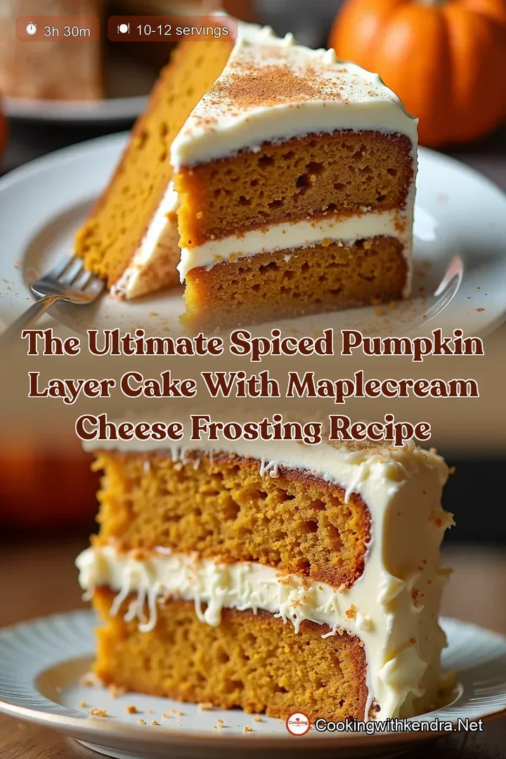 The Ultimate Spiced Pumpkin Layer Cake with MapleCream Cheese Frosting Recipe
