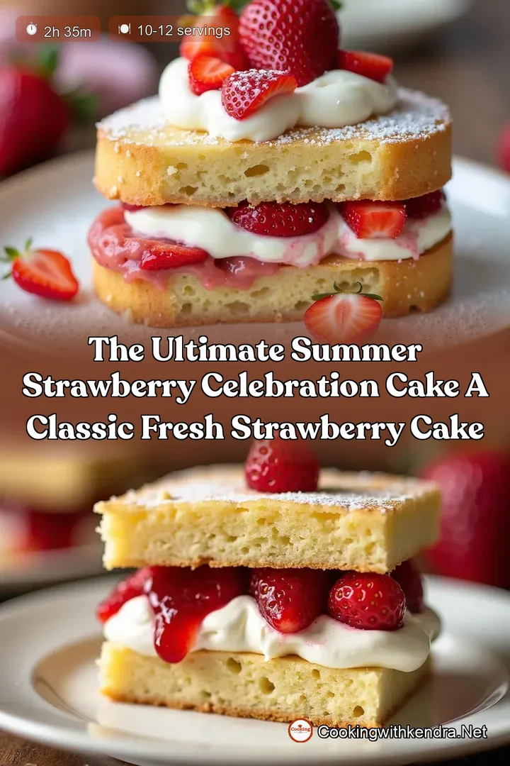 The Ultimate Summer Strawberry Celebration Cake A Classic Fresh Strawberry Cake
