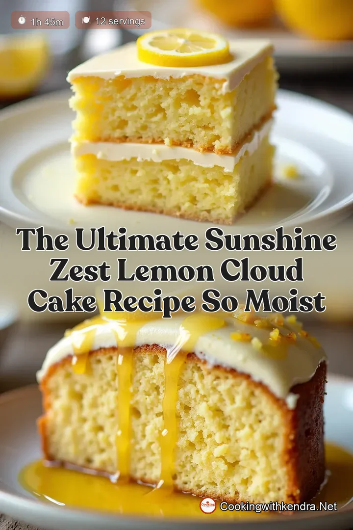 The Ultimate Sunshine Zest Lemon Cloud Cake Recipe So Moist
