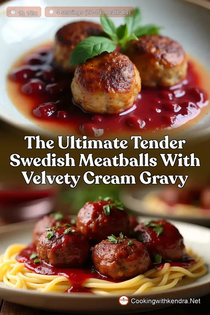 The Ultimate Tender Swedish Meatballs with Velvety Cream Gravy