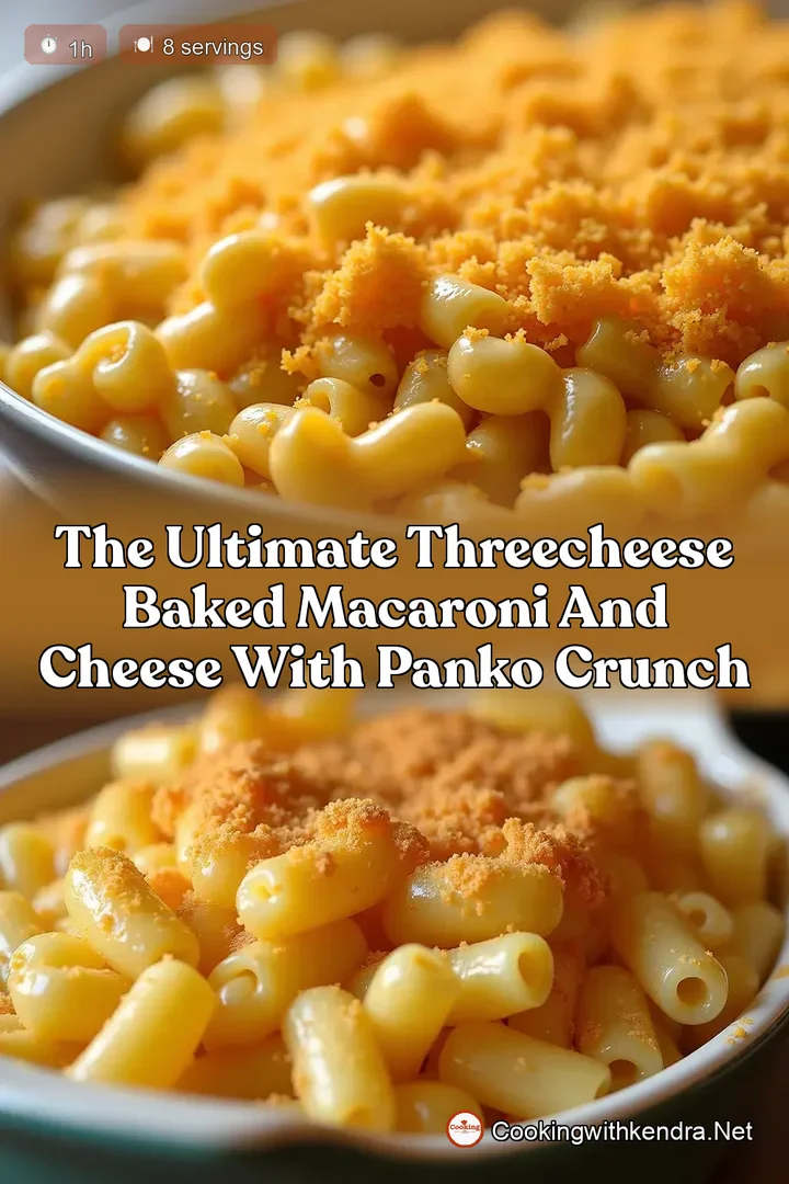 The Ultimate ThreeCheese Baked Macaroni and Cheese with Panko Crunch