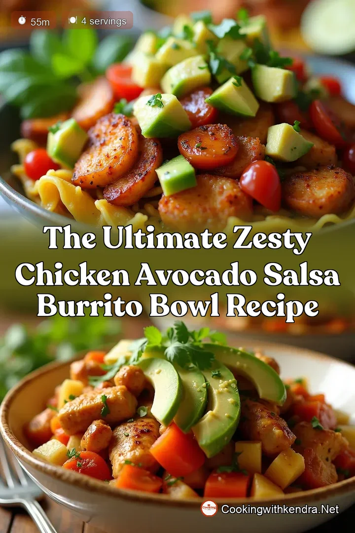 The Ultimate Zesty Chicken Avocado Salsa Burrito Bowl Recipe