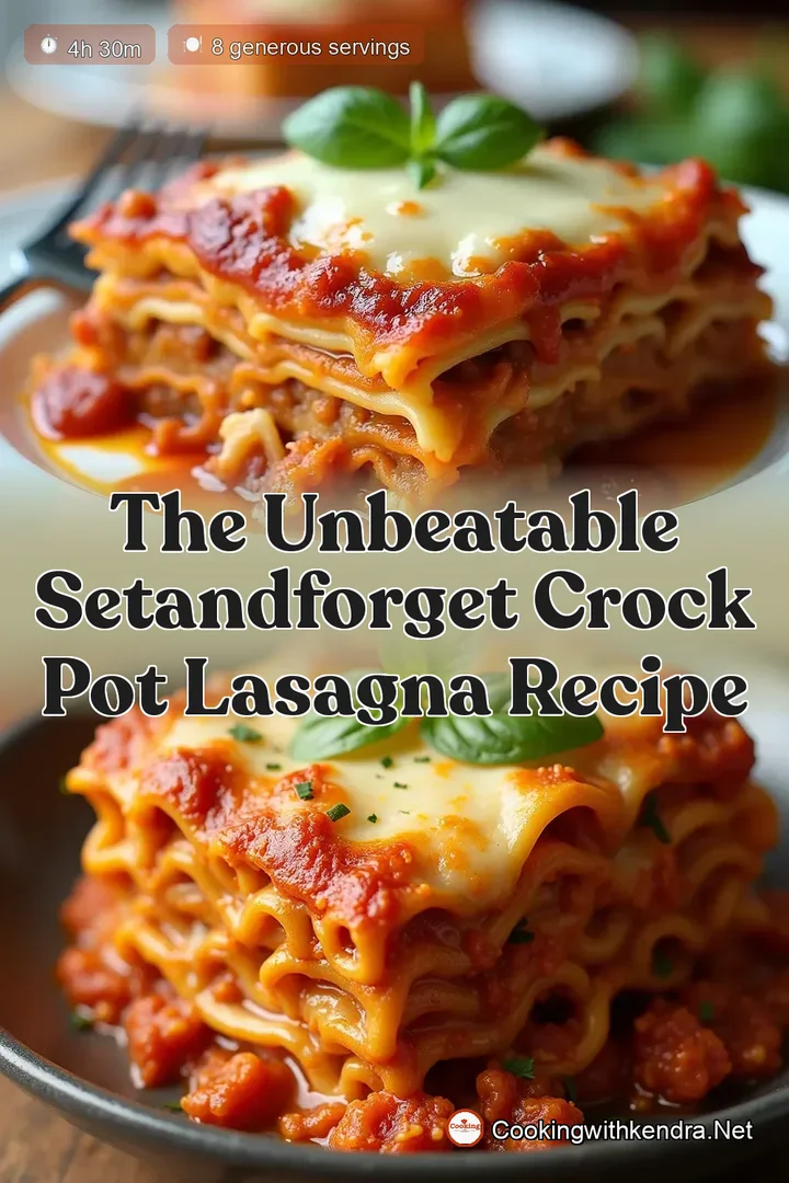 The Unbeatable SetandForget Crock Pot Lasagna Recipe