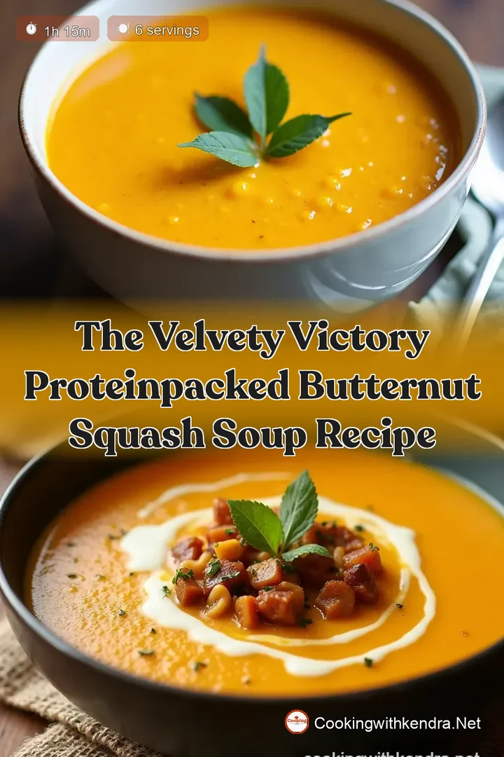 The Velvety Victory ProteinPacked Butternut Squash Soup Recipe