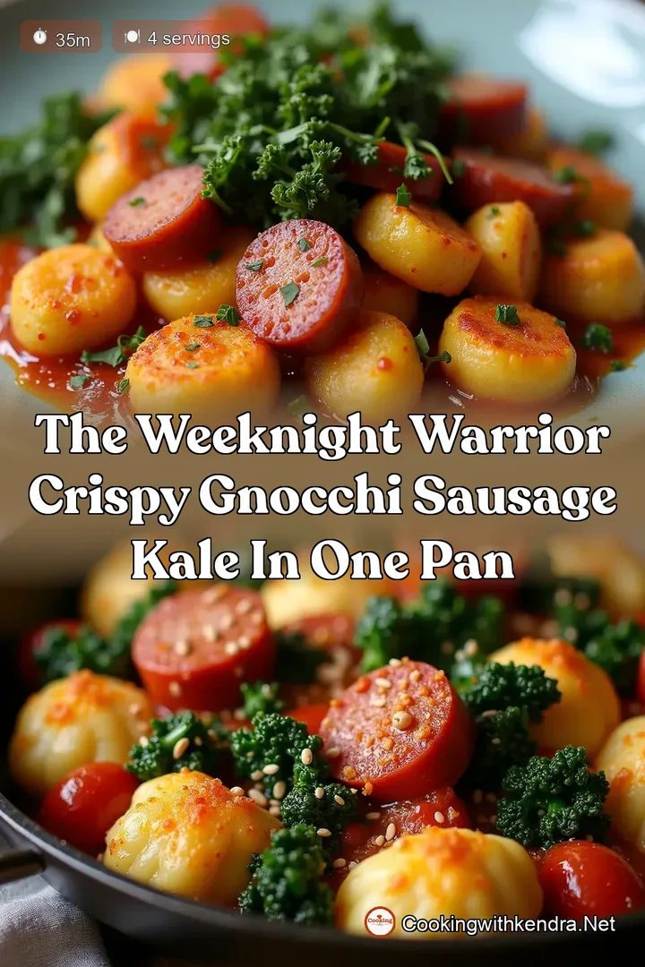 The Weeknight Warrior Crispy Gnocchi Sausage Kale in One Pan