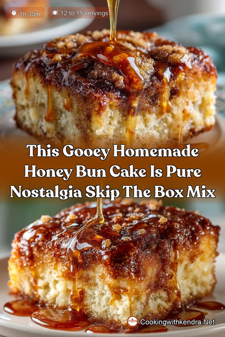 This Gooey Homemade Honey Bun Cake Is Pure Nostalgia Skip the Box Mix