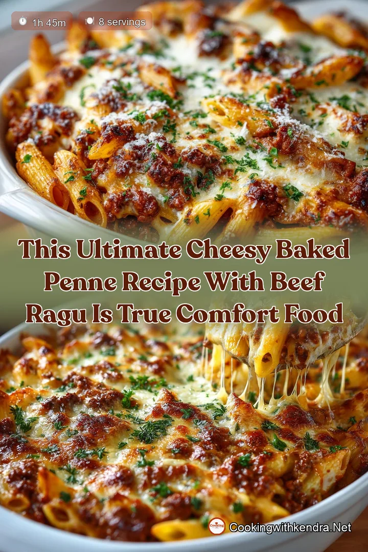 This Ultimate Cheesy Baked Penne Recipe with Beef Ragu is True Comfort Food