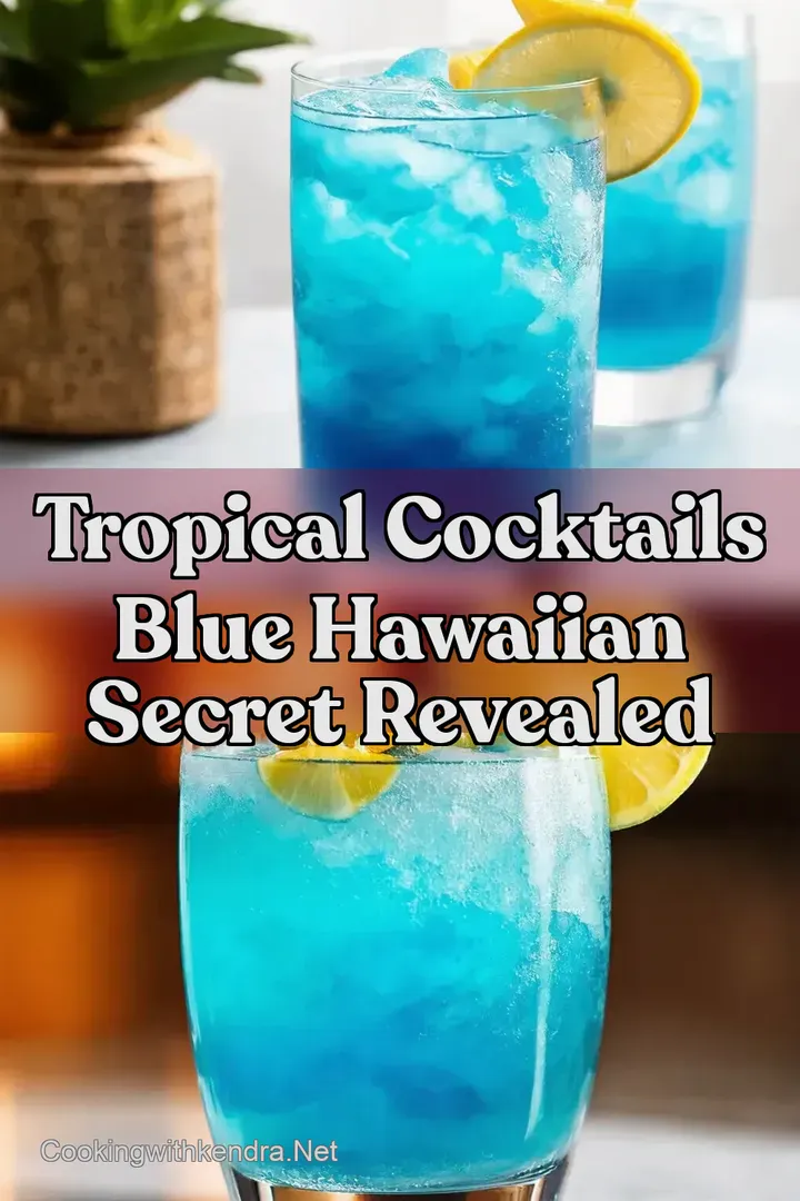 Tropical Cocktails Blue Hawaiian Secret Revealed