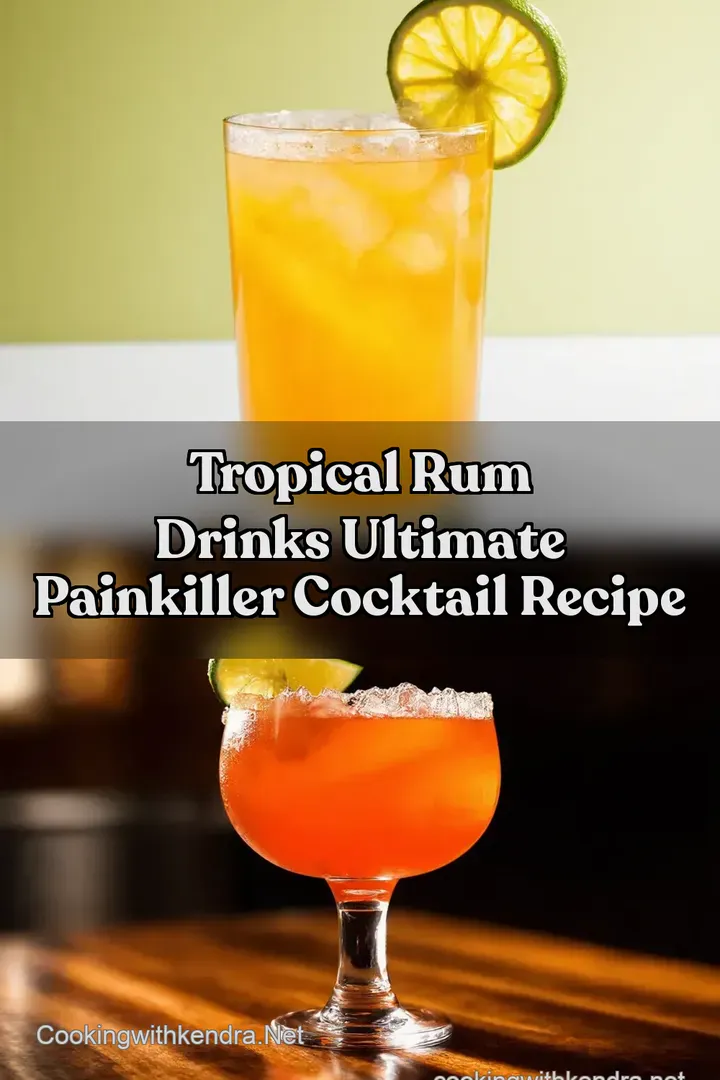 Tropical Rum Drinks Ultimate Painkiller Cocktail Recipe